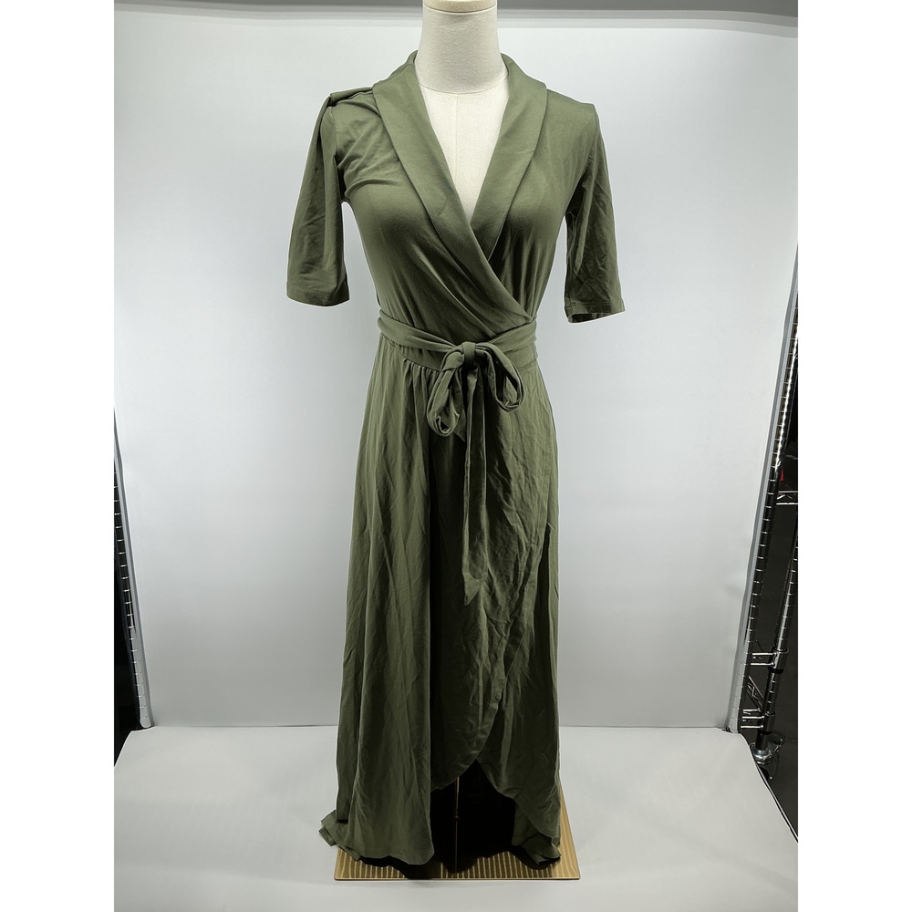 Tencel Jersey Midi Wrap Dress